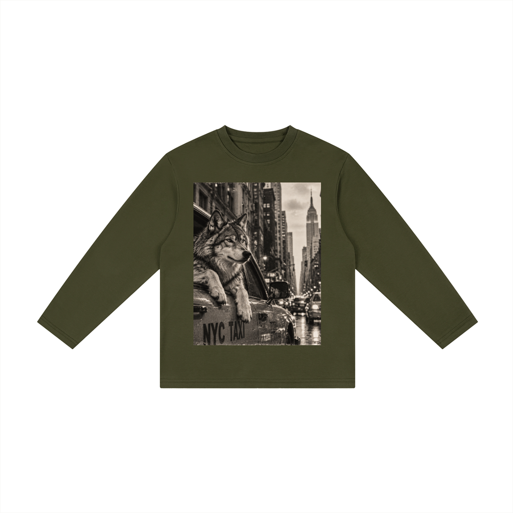 Kid's Drop Shoulder Long Sleeve T-Shirt
