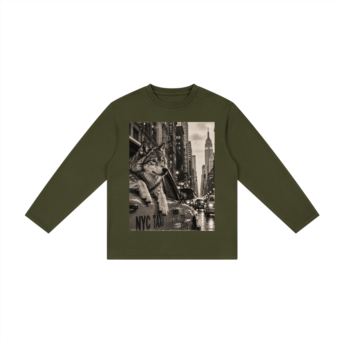 Kid's Drop Shoulder Long Sleeve T-Shirt